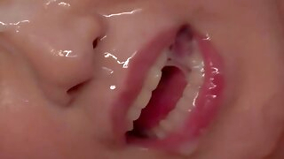 brunette Minami Wakana loves, facial, bj and gang ravage during group vignette in super-hot JAV! facial blowjob